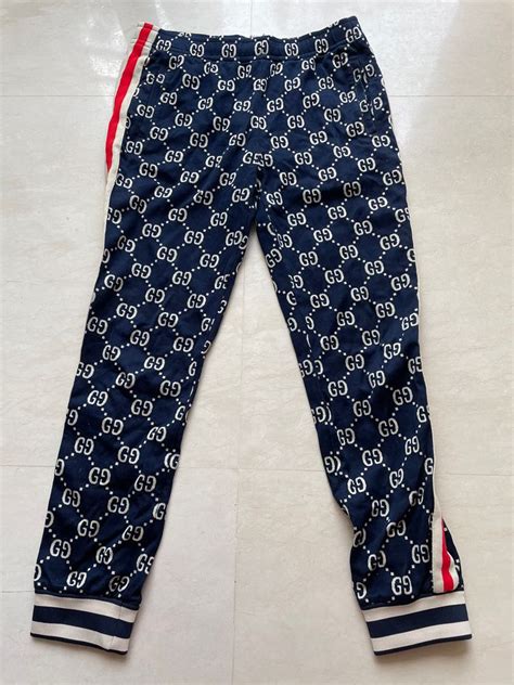 gucci wide leg trousers|gucci sweatpants men's.